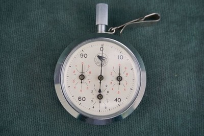 Vintage Zarya Mechanical Pedometer USSR Soviet Step Counter Pocket Timer
