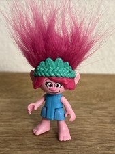 Trolls Pink Hair Poppy Troll DreamWorks 3  Action Figure Plastic Toy