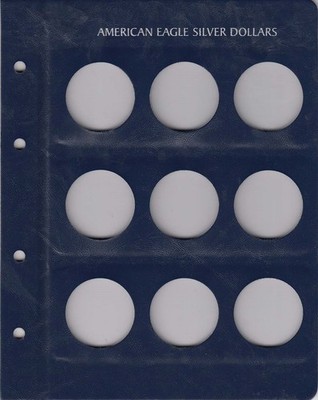 Lighthouse Blank Album Page for American Eagle Silver Dollars No Dates Fit VISTA