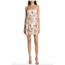 Alice + Olivia Lorelle Floral Broderie Anglaise Mini Dress 10 Originally $495