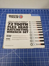 Matco Tools Srfm102pa 10pc Ratcheting Flex Head Comfort Grip Wrench Set 8-19mm