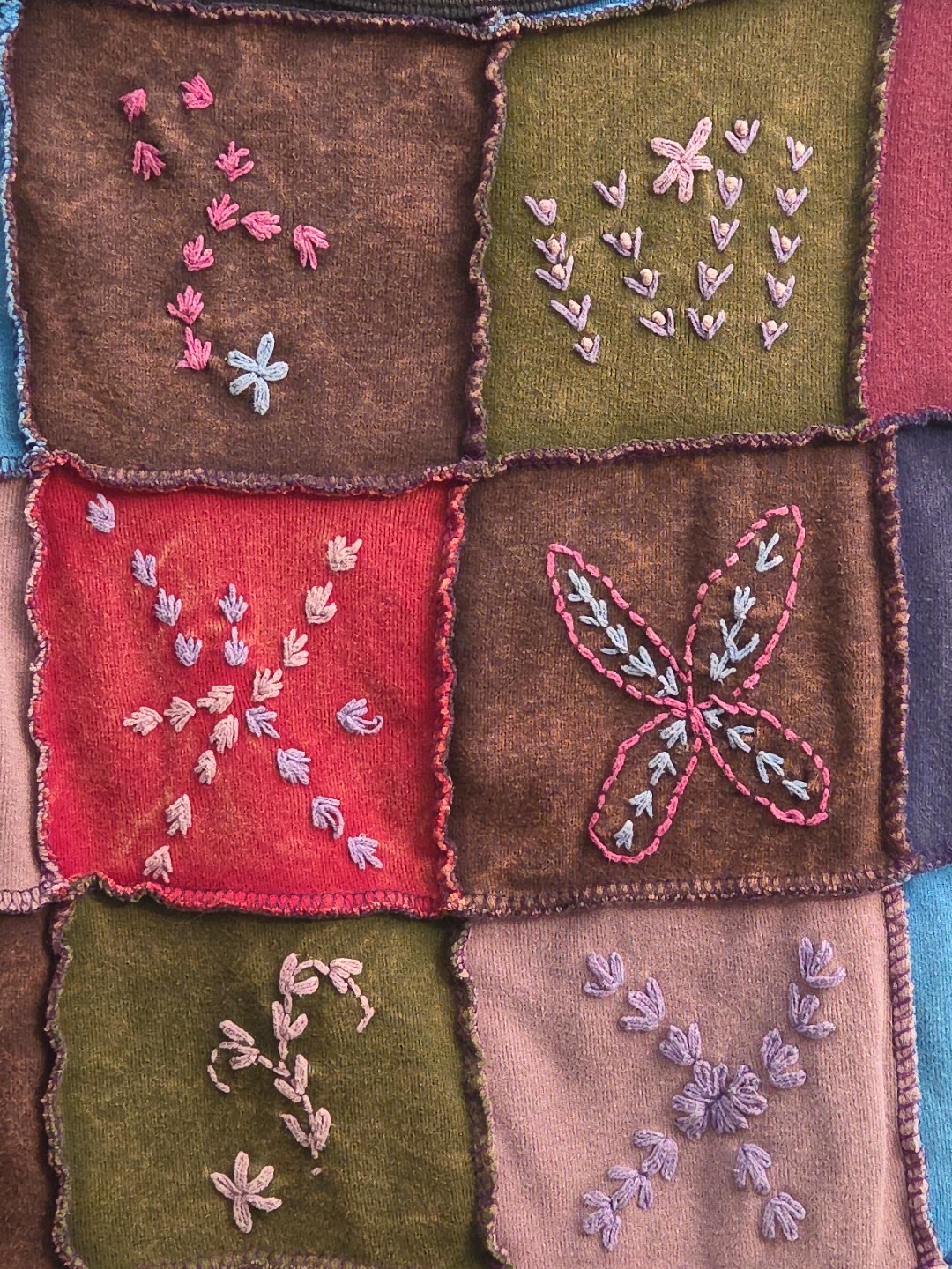 Patchwork Hand Embroidered Boho Hippie Sleeveless… - image 3