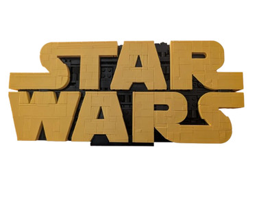 Star Wars 3D gedruckte Wandhalterung für Lego Logo 75407 Stein gebaut Star Wars