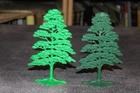 Lot of 2 Vintage Marx Trees, From 1950's Western,WWII Playsets,Vintage Toys