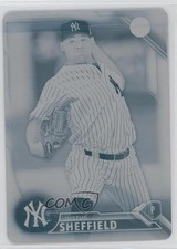 2016 Bowman Draft Top Prospects Printing Plate Cyan 1/1 Justus Sheffield e7b