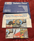 Vintage 1967 Mobil gas service station safety stamp stikers — photo 1