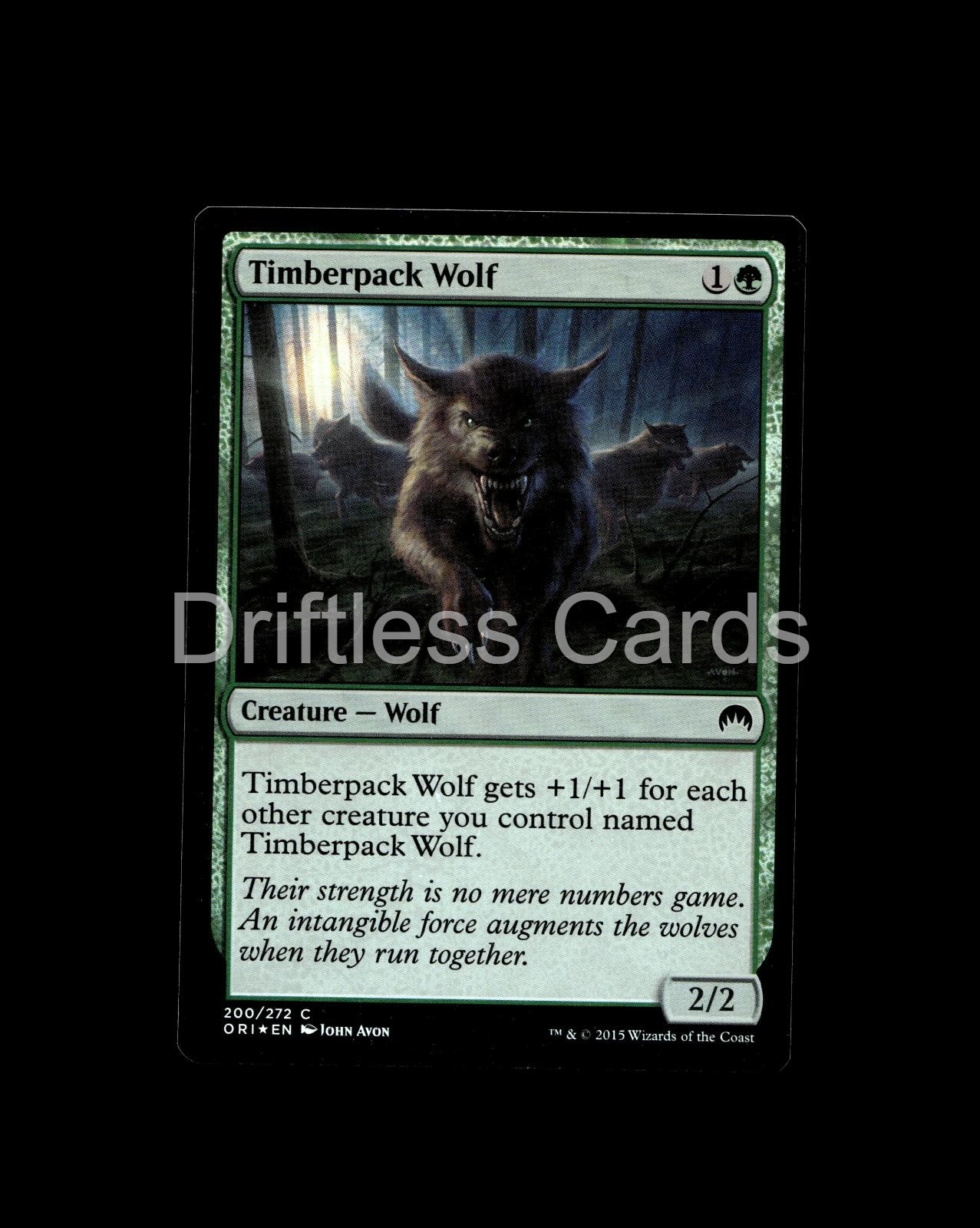 Timberpack Wolf 200 Common Magic Origins Magic: The Gathering Foil LP