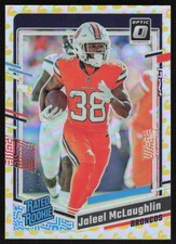 2023 Donruss Optic Rated Rookie Flex #232 Jaleel McLaughlin /149 Denver Broncos