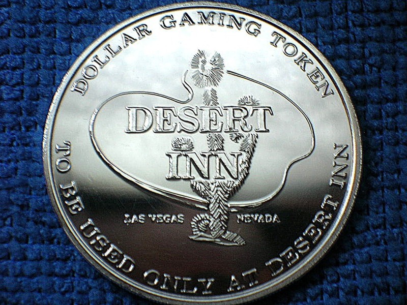 Franklin Mint 1965 Pure Silver Proof "DESERT INN" Las Vegas, NV, Dollar Token