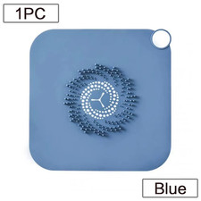 Silicone Floor Drain anti Clogging Hair Catcher with Stopper Pad Bathroom Floor