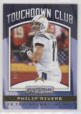 2018 Panini Rookies & Stars Touchdown Club Gold 8/10 Philip Rivers #TD-5 00jz