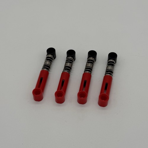 Lego® Technic Stoßdämpfer 731c04 rot 6.5 L Hard Spring 4 Stück Federbein hart