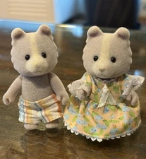 Calico Critters Sylvanian Families Farthing Dog Girl and Boy Brother Sister