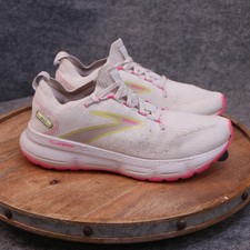 Brooks Glycerin Stealthfit 20 Women's Size 8.5 B White Pink Running Shoe Sneaker