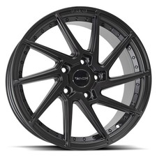 Venom 47 Wheels 18x8.5 35 5x120.65 73.1 Black Rims Set Of 4