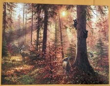 PUZZLE SUNSOUT "FOREST LIGHT" 300 LARGE PIECES 18" X 24" FINISHED SZ