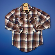 Vintage 70s JCPenney Flannel Men  s Medium Tall The Men  s Shop Western Work