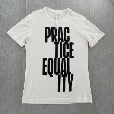 Lululemon Shirt Adult Medium 5 Year Basic Tee Practice Equality Worth 100 Mens M