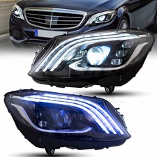 Pair VLAND LED Headlights For 2015-2020 Mercedes-benz C-Class W205 W/Sequential