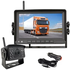 Digital Wireless Reversing Camera 7" Rear View Monitor for Truck Caravan Bus RVs