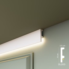 Coving Cornice Moulding Led Type Xps Material DIY, Not Plaster, DLD Models