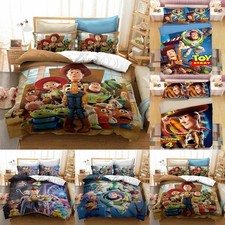 Toy Story Cartoon Duvet Quilt Cover Pillowcases Bedding Set Single Double Size