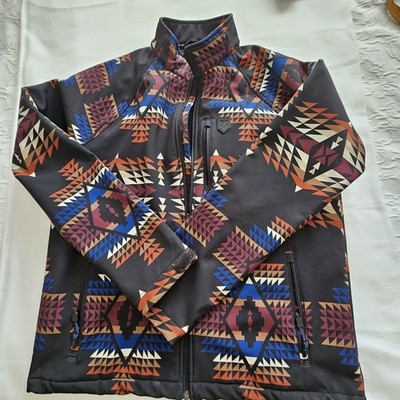 Rank 45 Mens Ski Jacket Aztec/southwestern Pattern, Size Large, Waterproof