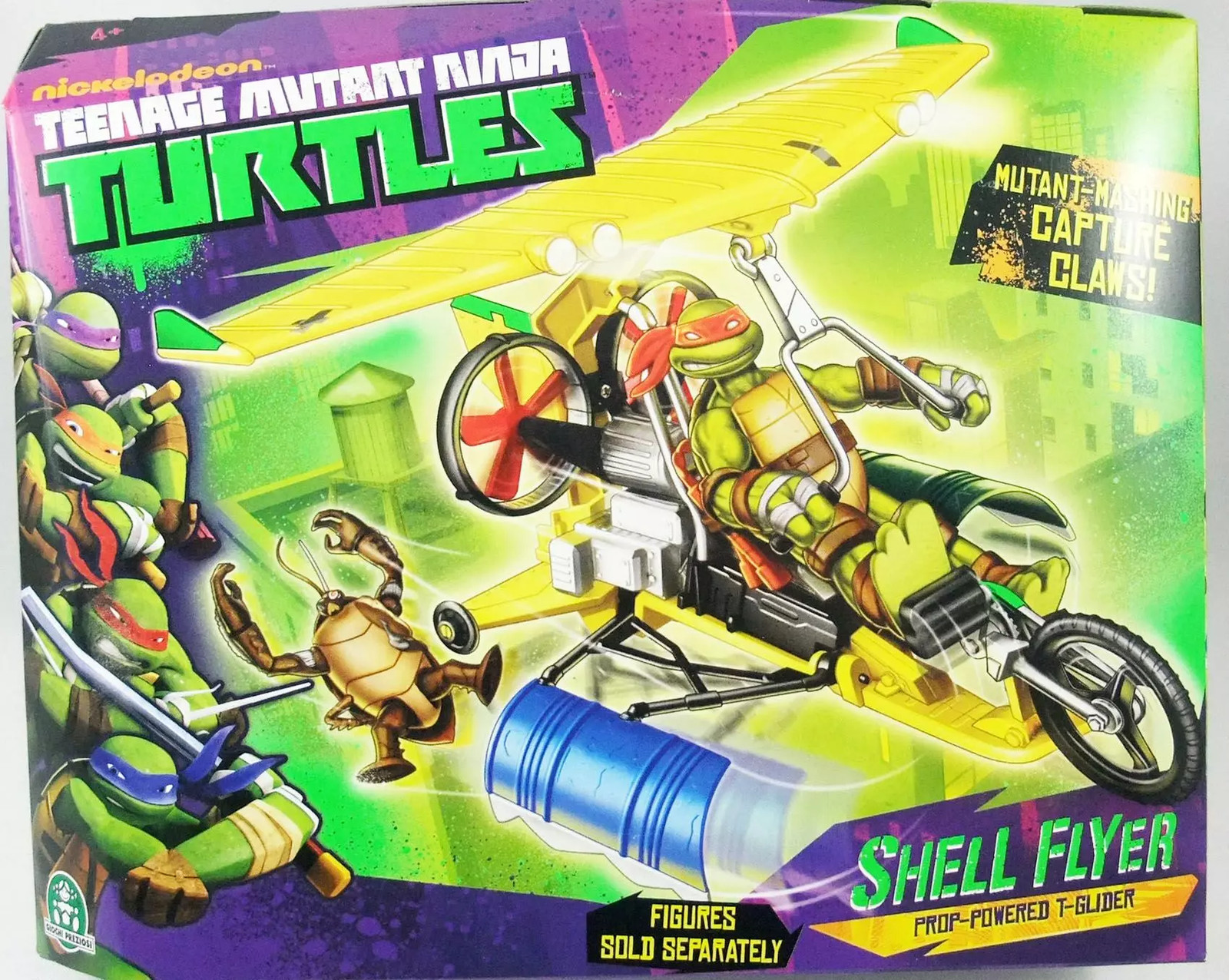 TMNT Tortues Ninja Nickelodeon 2012 Shell Flyer véhicule de collection articulé pour fans