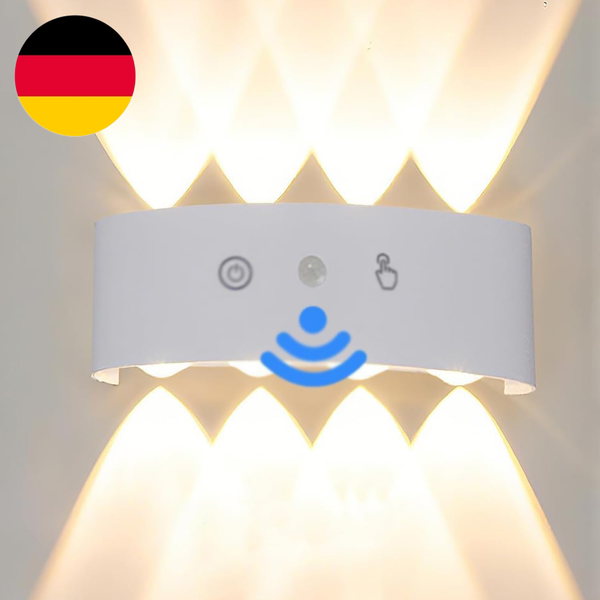 Akku Wandleuchte Mit Bewegungsmelder 4000Mah Kabellos Aufladbar Usb Wandlampe Up-image