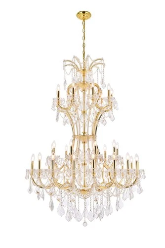 Elegant Lighting Maria Theresa 46" 36 Light Royal Crystal Chandelier - Picture 1 of 8