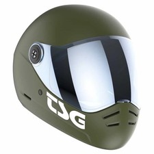 TSG Pass Pro 2.0 Full face Helmet with Bonus Visor, Satin Olive Small