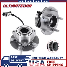 Pair 2 Front Wheel Hub Bearing Assembly For Equinox Torrent Vue 513189 w/ ABS