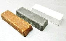 Polishing Buffing Compound Cut & Polish All Metals 3 Bars Tripoli Grey White 3Lb