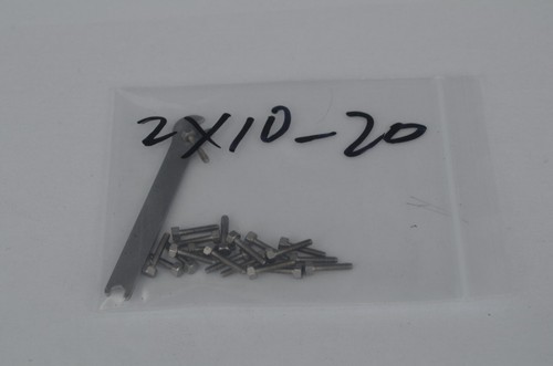 Tornillos de acero inoxidable 20XM2 10 MM de longitud para vapor*NUEVOS* - Imagen 2 de 2