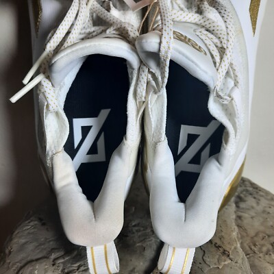 NEW Adidas Adizero Football Cleats White and Gold Men display picture 3