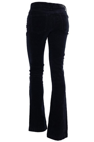 LTB Fallon Flare Jeans Bootcut Cord Jeans Mid Rise Donna Denim Nero - Picture 3 of 4