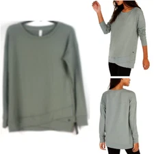 Ideology Womens Tulip-Hem Tunic Top Mild Sage Choose Size new