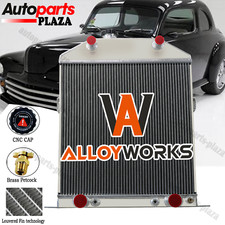 4 Row Aluminum Radiator Fit Ford 1942-48 Deluxemercury Pickup Flathead Engine