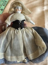 C1890 Tiny 6  German China Head Doll, Great For Dollhouse, Dressed Cute