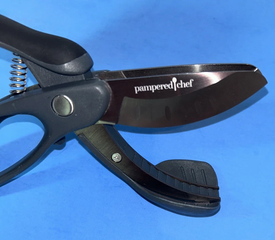 Tijeras de cocina de chef mimadas para picar ensaladas de doble hoja Foto 2 de 4