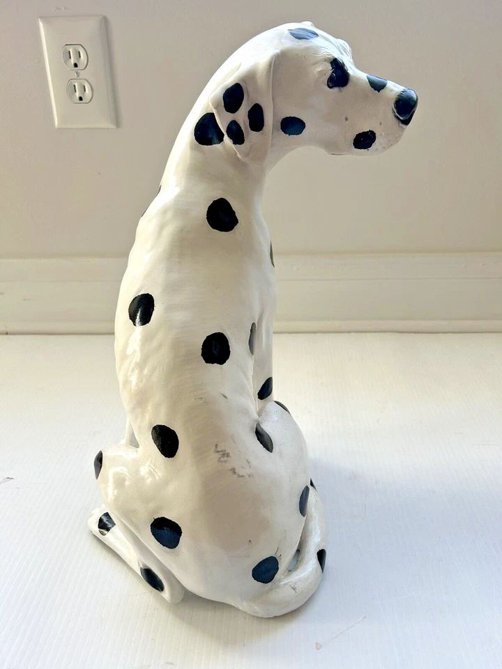 Raro perro blanco y negro de madera dálmata 16 Foto 2 de 4
