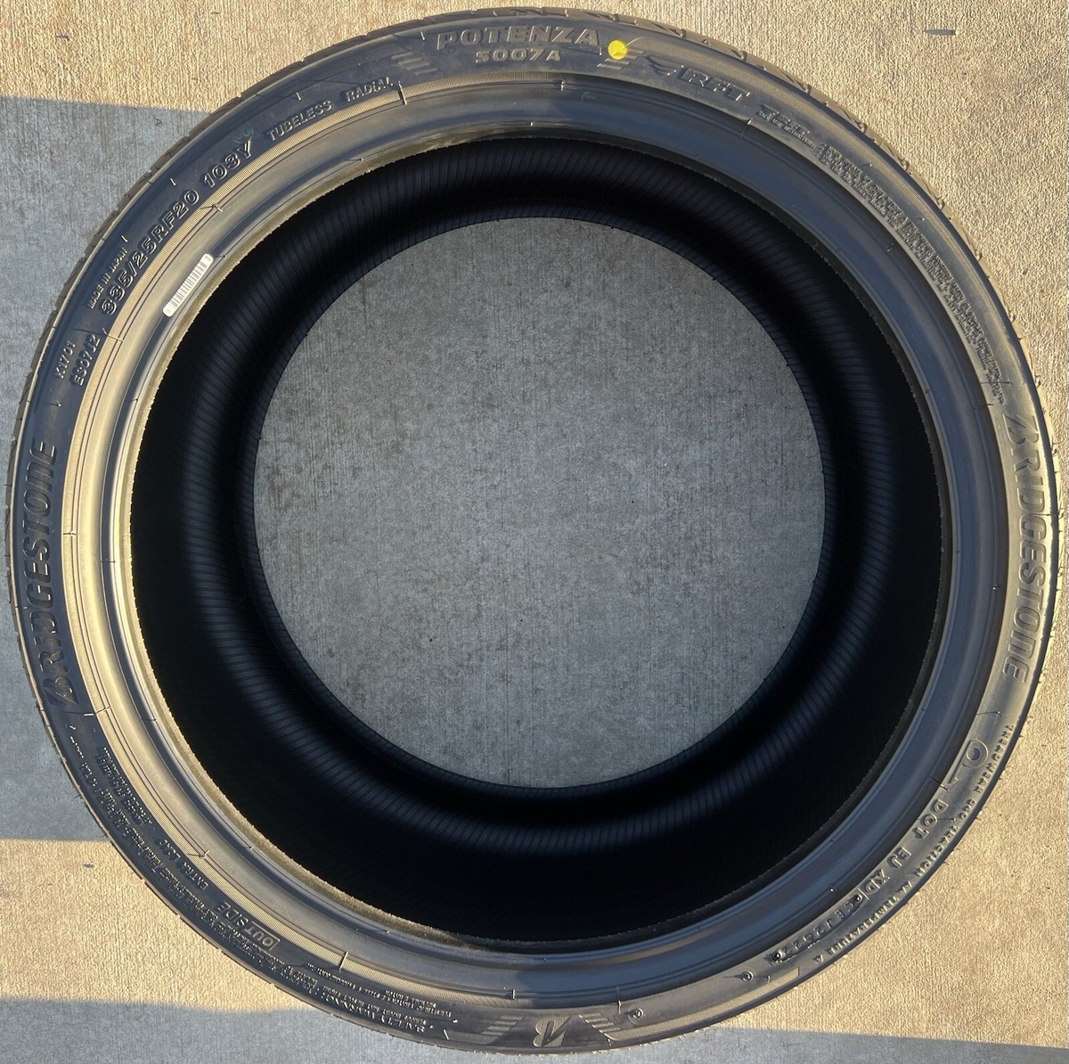 TWO NEW 335/25RF20 103Y Bridgestone Potenza S007A RFT Run Flat