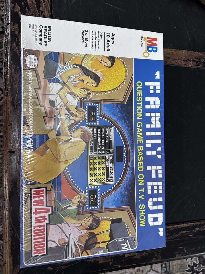 Vintage Family Feud Board Game 4th Edition Milton Bradley Sealed