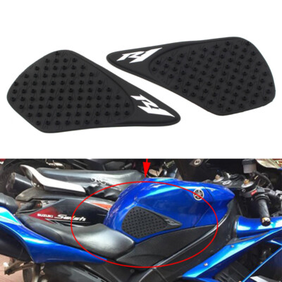 Gummi Seiten TankpaSeitenpad Grip Pad Für Yamaha YZF R1 2007  -2008