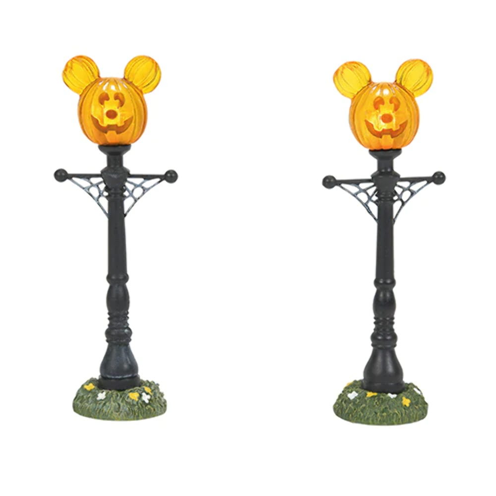 Department 56 6007730 Mickey Mouse Street Lights Set - Black
