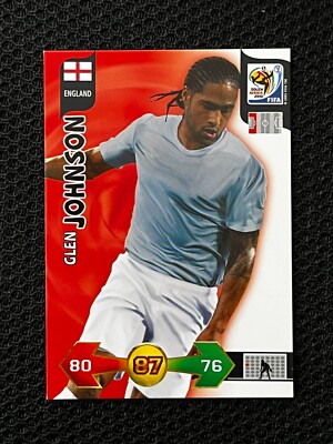 KARTE KARTE ADRENALYN XL WORLD CUP AFRIKA 2010 GLEN JOHNSON ENGLAND PANINI
