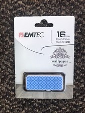 Emtec 16 GB Flash Drive USB 2.0  Wallpaper Blue