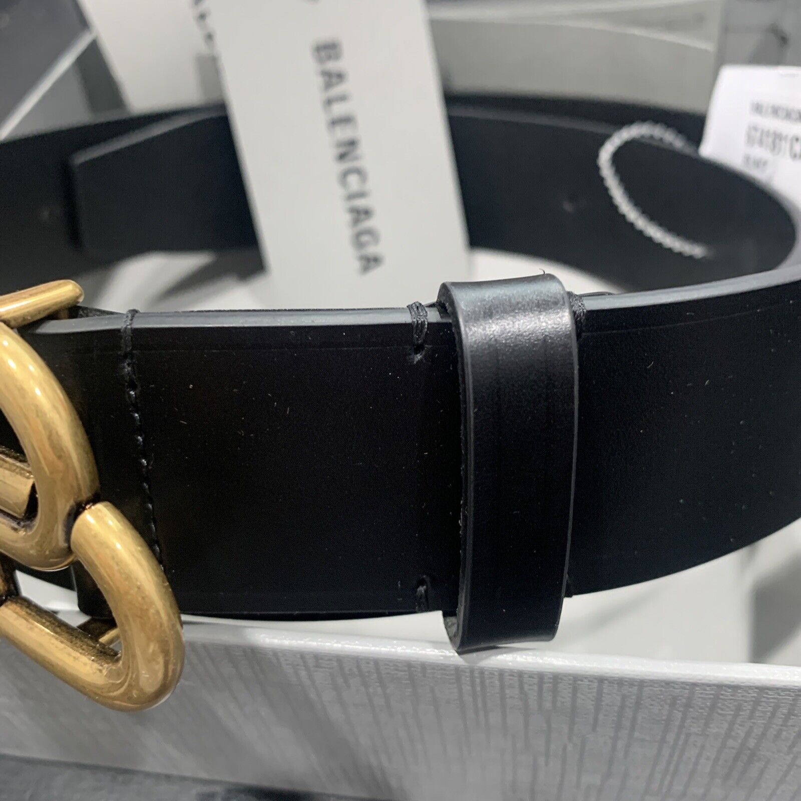 S Balenciaga BB Logo Extra Large Belt In Black 80CM S Balenciaga BB Logo Extra Large Belt In Black 80CM