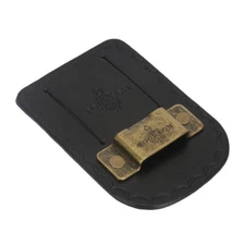 Leather Tape Measure Holster Tool Holder Metal Clip for 2" Belt in Black