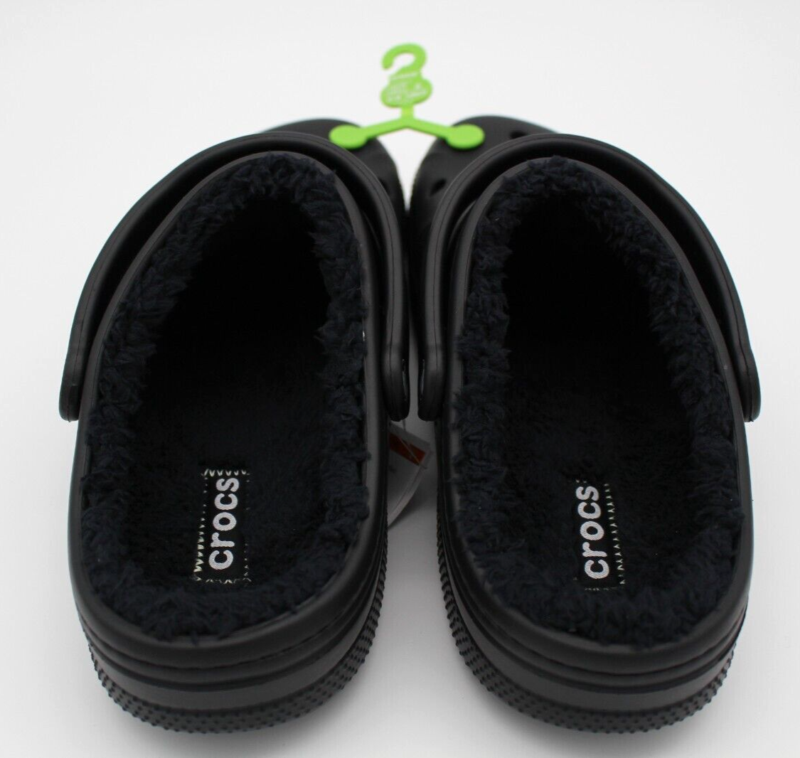 Crocs Unisex Lined Clog Warm and Fuzzy Slippers Mens and 